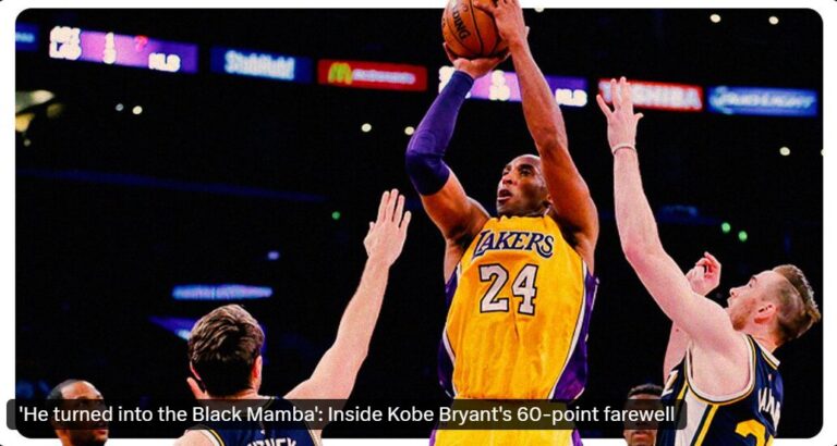 “Kobe”: The Night Misses Didn’t Matter and a Legend Took Over One Last Time